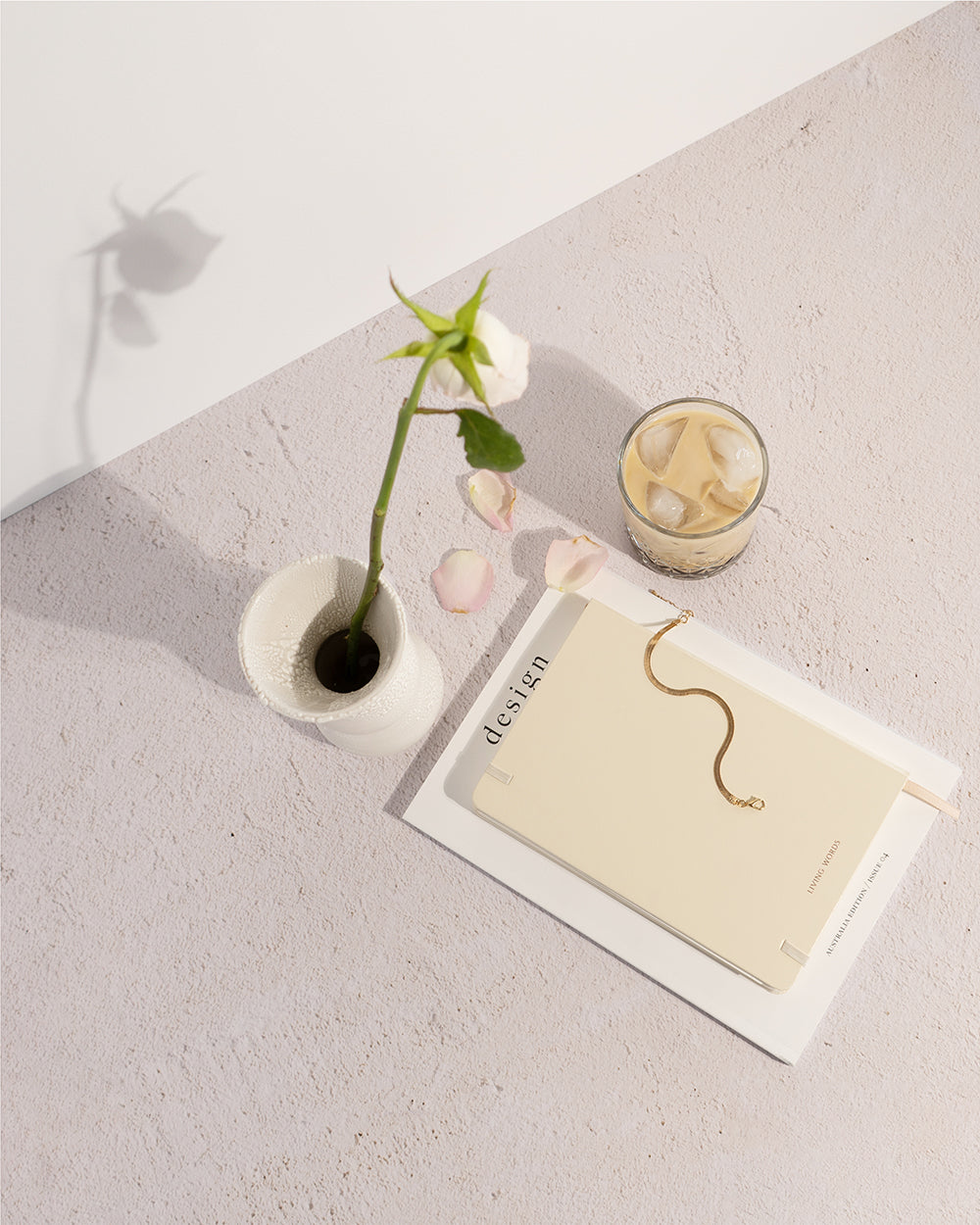 Cream Concrete Wall Photography Backdrop